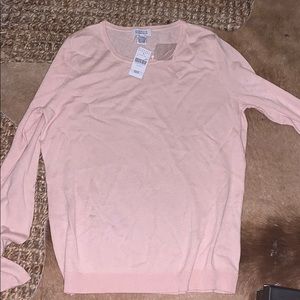 Brand new blush cashmere sweater by Barneys NY
